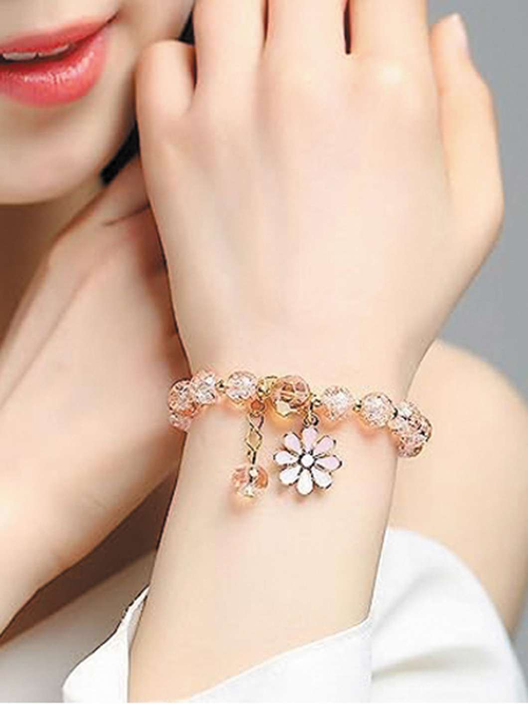 Pearl & Gold-Plated Brass Alloy Bracelet