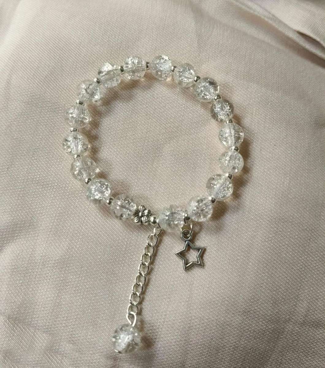 Delicate Crystal Charm Bracelet