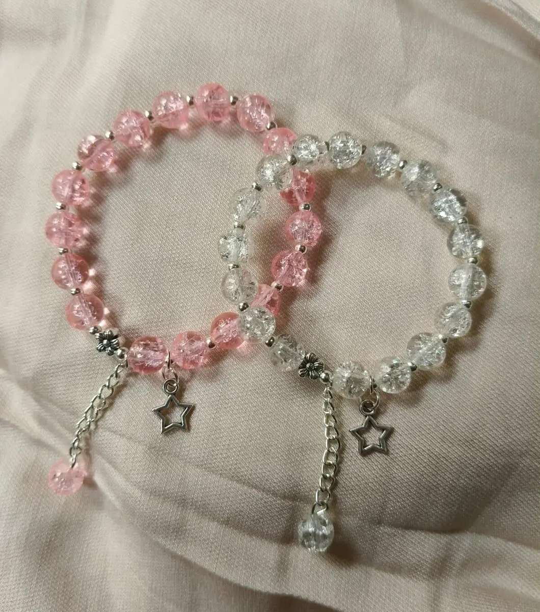 Frosted Glass Boho Bracelet