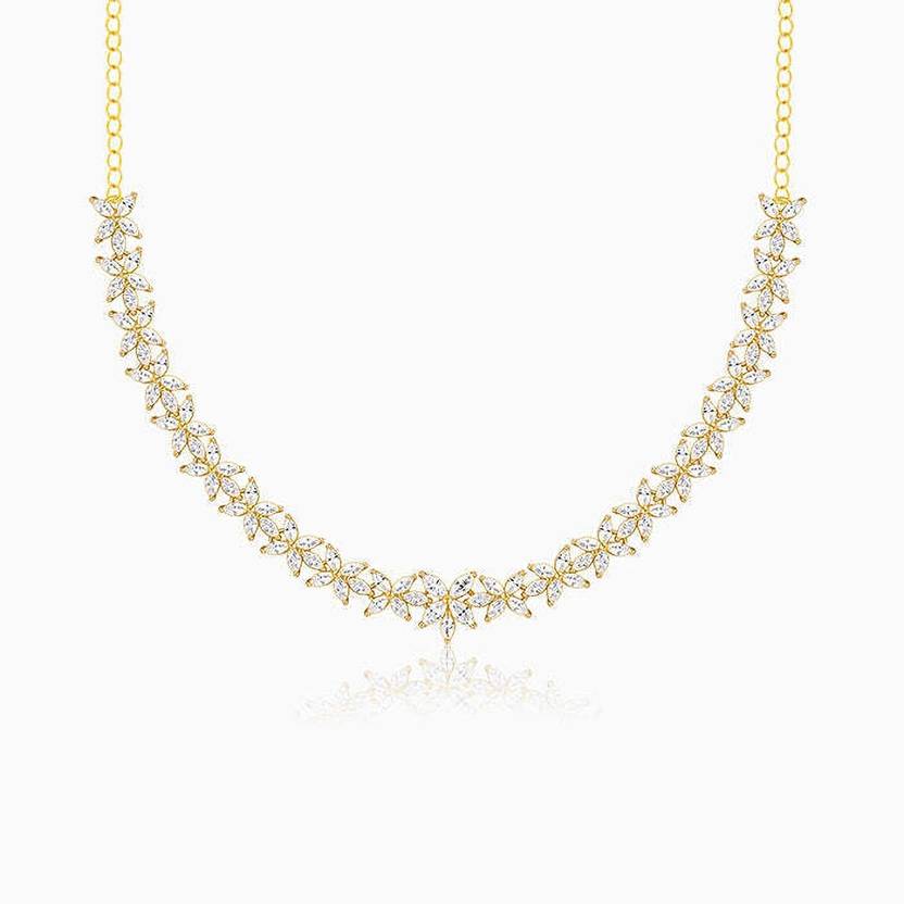 Zircon Rhodium Plated Sterling Silver Necklace - Image 3